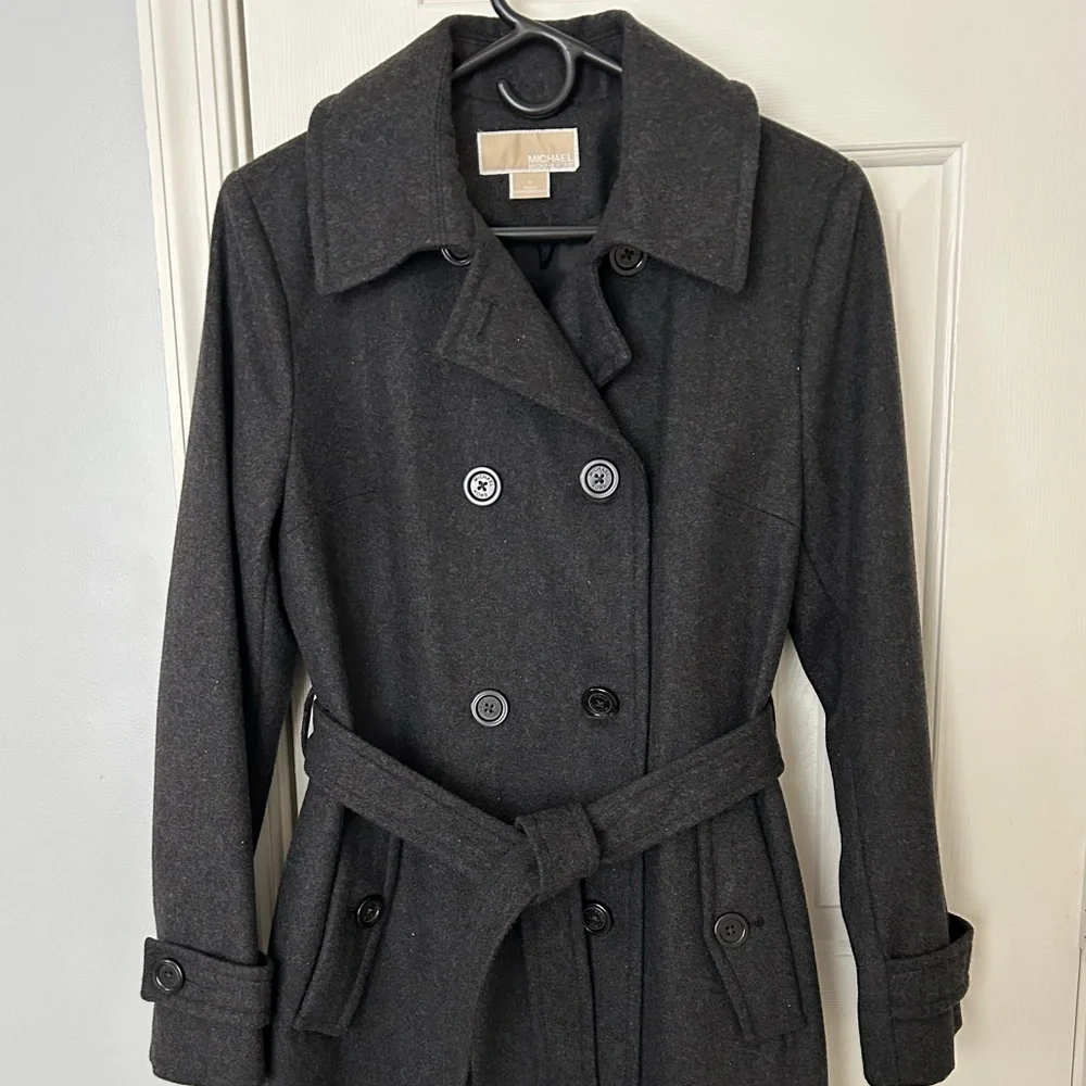 Michael Kors Classy Timeless Chic Blended Wool Coat, Outerwear